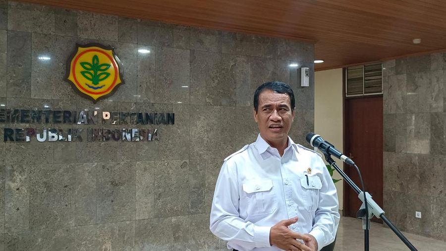Menteri Pertanian (Mentan) RI, Amran Sulaiman di kantor Kementerian Pertanian RI, pada Selasa pagi (29/4/2025). (²©²ÊÍøÕ¾/Martyasari Rizky)