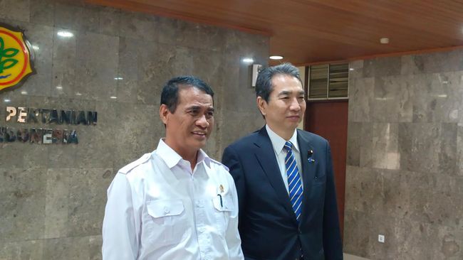 Mentan Jepang Datangi Kantor Kementan, Amran Tawari Bibit Padi 'Ajaib'