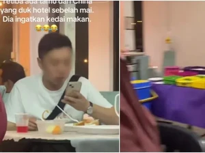 Kocak! Pria Ini Mengira Acara Open House Warung Makan