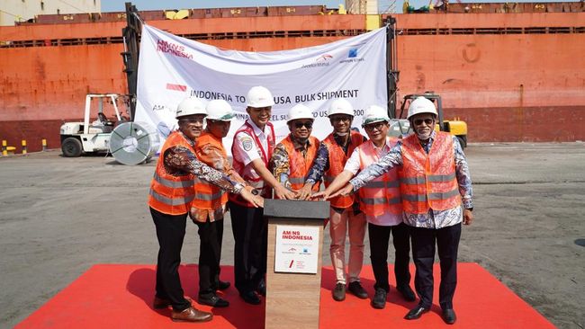 PT AM/NS Indonesia Ekspor 10.000 Ton Baja Lapis Seng ke AS