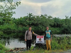 Polisi di Riau Pasang Spanduk Awas Buaya Usai 5 Warga Tewas Diterkam