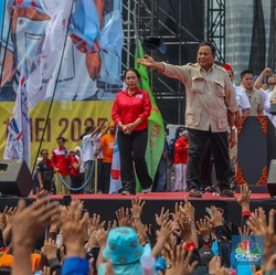 Bersejarah! Momen Prabowo Jadi Presiden Kedua RI yang Hadiri May Day
