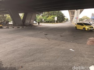 Massa Demo Hari Buruh di Flyover Makassar Bubar, Lalin Kembali Lancar