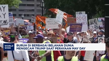 Video: Ramai-ramai Buruh Berbagai Negara Mengecam Trump di May Day