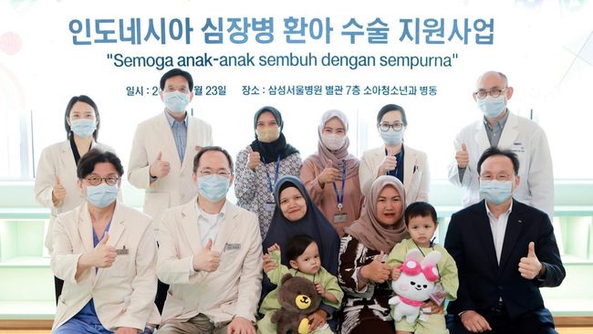 KB Kookmin Bank Bawa 6 Anak Indonesia Operasi Jantung di Korsel