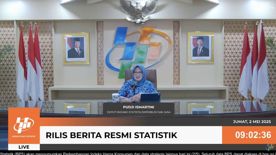 Rilis BPS Jumat (2/5/2025). (Tangkapan layar BPS)