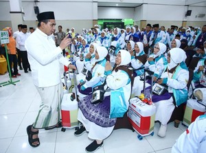Pesan Taj Yasin ke Jemaah Haji Embarkasi Solo, Jaga Kesehatan-Nama Baik RI