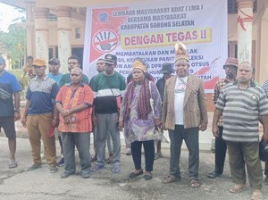 LMA Segel Kantor Kesbangpol Sorsel Imbas Hasil Seleksi Calon Anggota DPRK