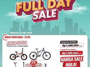 Beli Aneka Sepeda Gowes di Transmart Full Day Sale Dapat Diskon Gede-gedean