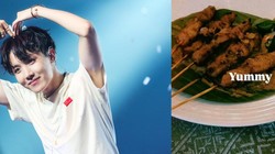 J-Hope BTS Pamer Makan Sate Ayam dan Nasi Goreng di Jakarta