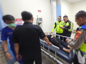 Gerak Cepat Satlantas Polresta Bogor Bantu Korban Pingsan Saat Olahraga