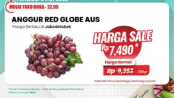 Transmart Full Day Sale! Beli Anggur Jadi Murah Banget