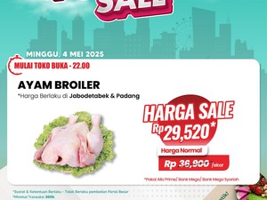 Serbu! Ayam Broiler Banting Harga di Transmart Full Day Sale