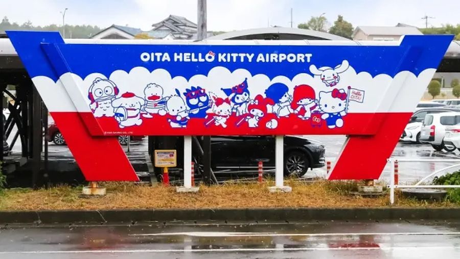 Bandara Oita Hello Kitty, Jepang. (Dok. Sanrio Entertainment Co., Ltd.)