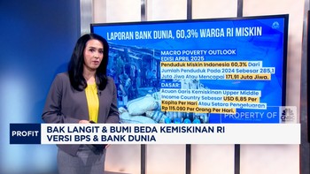 Video: Bak Langit & Bumi Beda Kemiskinan RI Versi BPS & Bank Dunia