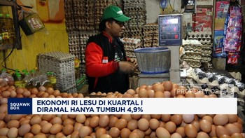 Video: Ekonomi RI Lesu di Kuartal I, Diramal Hanya Tumbuh 4,9%