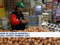 Video: Ekonomi RI Lesu di Kuartal I, Diramal Hanya Tumbuh 4,9%