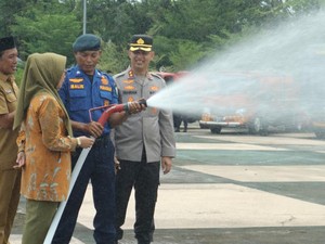 Apel Siaga Karhutla di Inhu, Kapolres Pastikan Personel-Peralatan Siap Tempur