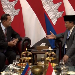 Prabowo Temui Hun Sen di Istana, Bahas Hubungan Indonesia dan Kamboja