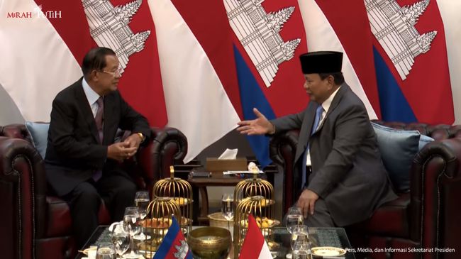 Prabowo Temui Hun Sen di Istana, Bahas Hubungan Indonesia dan Kamboja