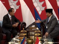 Prabowo Temui Hun Sen di Istana, Bahas Hubungan Indonesia dan Kamboja
