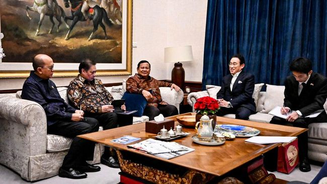 Ditemani Airlangga dan Bos Danantara, Prabowo Temui Utusan PM Jepang