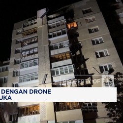 Video: Rusia Serang Kyiv Dengan Drone, 11 Orang Terluka