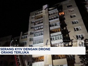 Video: Rusia Serang Kyiv Dengan Drone, 11 Orang Terluka