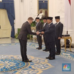 8 Dubes Negara Sahabat Serahkan Surat Kepercayaan ke Prabowo