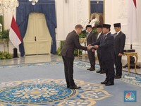8 Dubes Negara Sahabat Serahkan Surat Kepercayaan ke Prabowo