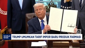 Video: Lagi! Trump Umumkan Tarif Impor Baru Produk Farmasi