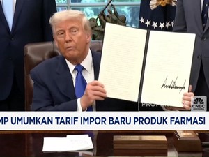 Video: Lagi! Trump Umumkan Tarif Impor Baru Produk Farmasi