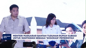 Video: Menteri Maruar Bantah Rumah Subsidi Wartawan Sebagai 'Sogokan'