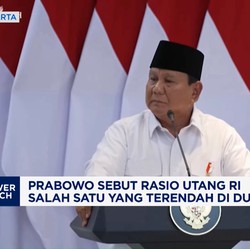 Video: Prabowo Pamer Rasio Utang RI Salah Satu Yang Terendah di Dunia