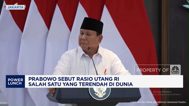 Video: Prabowo Pamer Rasio Utang RI Salah Satu Yang Terendah di Dunia