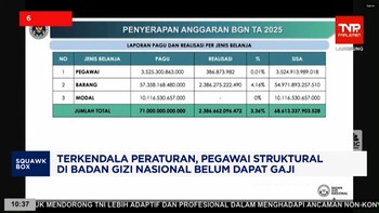 Video: Terkendala Aturan, Pegawai Struktural di BGN Belum Dapat Gaji