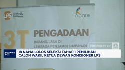 Video: 18 Nama Lolos Seleksi 1 Pemilihan Calon Wakil Ketua DK LPS