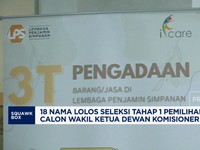 Video: 18 Nama Lolos Seleksi 1 Pemilihan Calon Wakil Ketua DK LPS