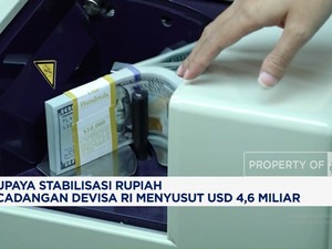 Video: Demi Stabilkan Rupiah, Cadangan Devisa RI Susut USD 4,6 Miliar