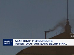 Video: Asap Hitam Membumbung di Vatikan, Paus Baru Belum Terpilih