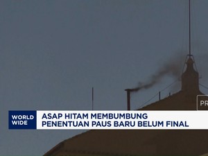Video: Asap Hitam Membumbung di Vatikan, Paus Baru Belum Terpilih