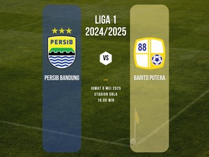Persib Vs Barito Putera: Maung Bandung Tertinggal 0-1 di Babak I