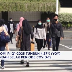 Video: Ekonomi RI Q1-2025 Tumbuh 4,87% (YoY) Terendah Sejak Covid-19