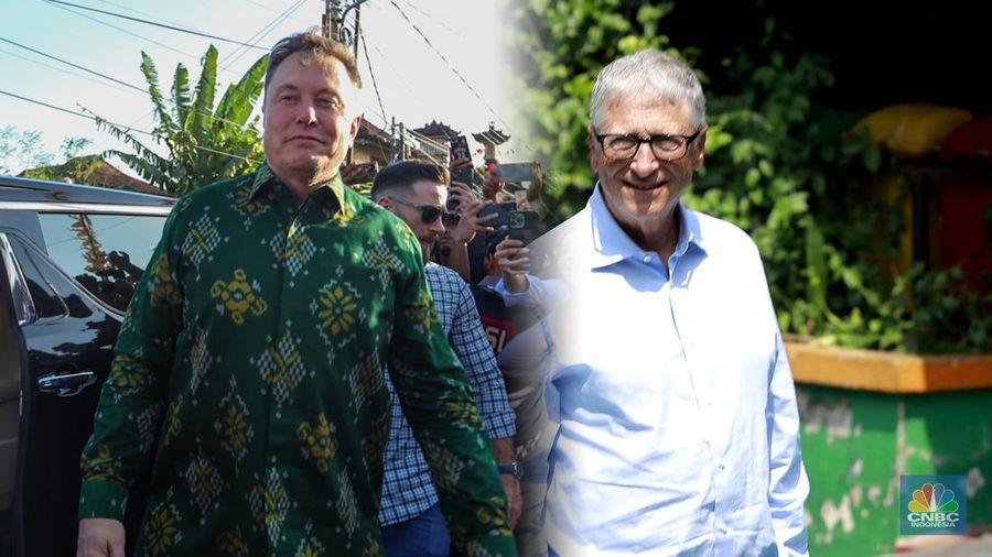 Foto kolase Elon Musk dan Bill Gates. (վ)