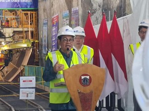 Pramono Resmikan Proyek Tunnel MRT Fase 2A Harmoni-Mangga Besar