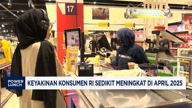 Video: Keyakinan Konsumen RI Sedikit Meningkat di April 2025