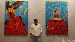 Lukisan Alexander Chris Mejeng di Artotel Suites Mangkuluhur