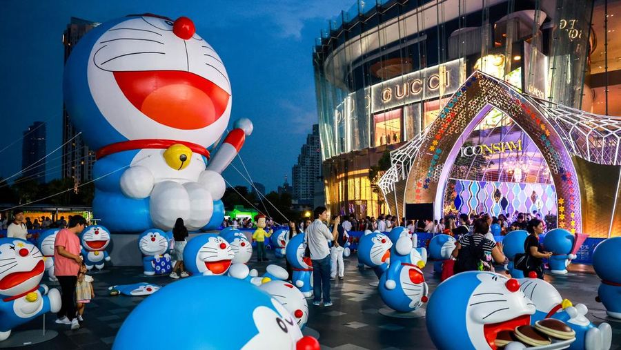 Pameran tur '100% DORAEMON & FRIENDS' di Bangkok, Thailand. (REUTERS/Athit Perawongmetha) Pameran tur '100% DORAEMON & FRIENDS' di Bangkok, Thailand. (REUTERS/Athit Perawongmetha)
