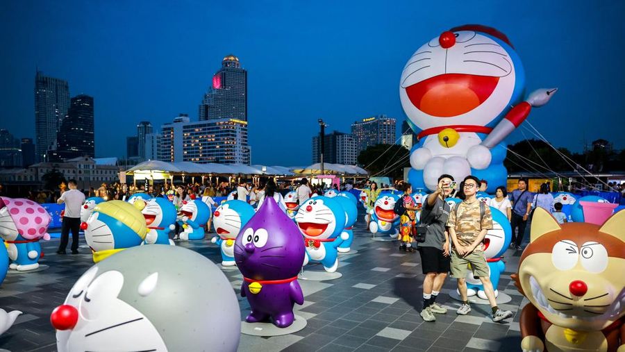 Pameran tur '100% DORAEMON & FRIENDS' di Bangkok, Thailand. (REUTERS/Athit Perawongmetha) Pameran tur '100% DORAEMON & FRIENDS' di Bangkok, Thailand. (REUTERS/Athit Perawongmetha)