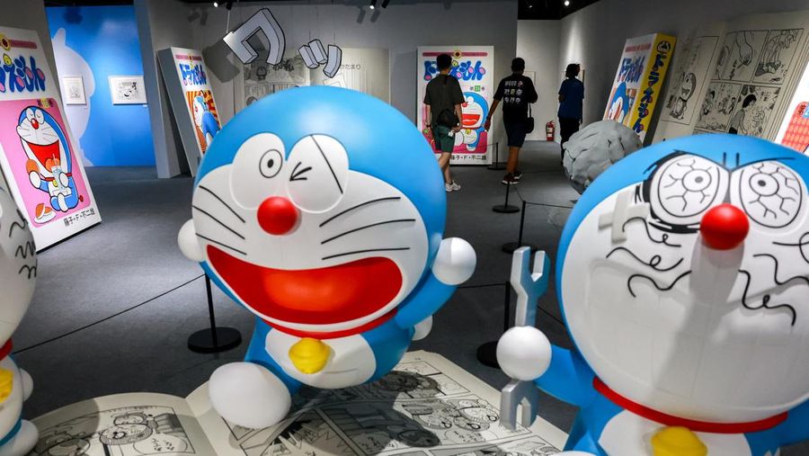 Pameran tur '100% DORAEMON & FRIENDS' di Bangkok, Thailand. (REUTERS/Athit Perawongmetha) Pameran tur '100% DORAEMON & FRIENDS' di Bangkok, Thailand. (REUTERS/Athit Perawongmetha)